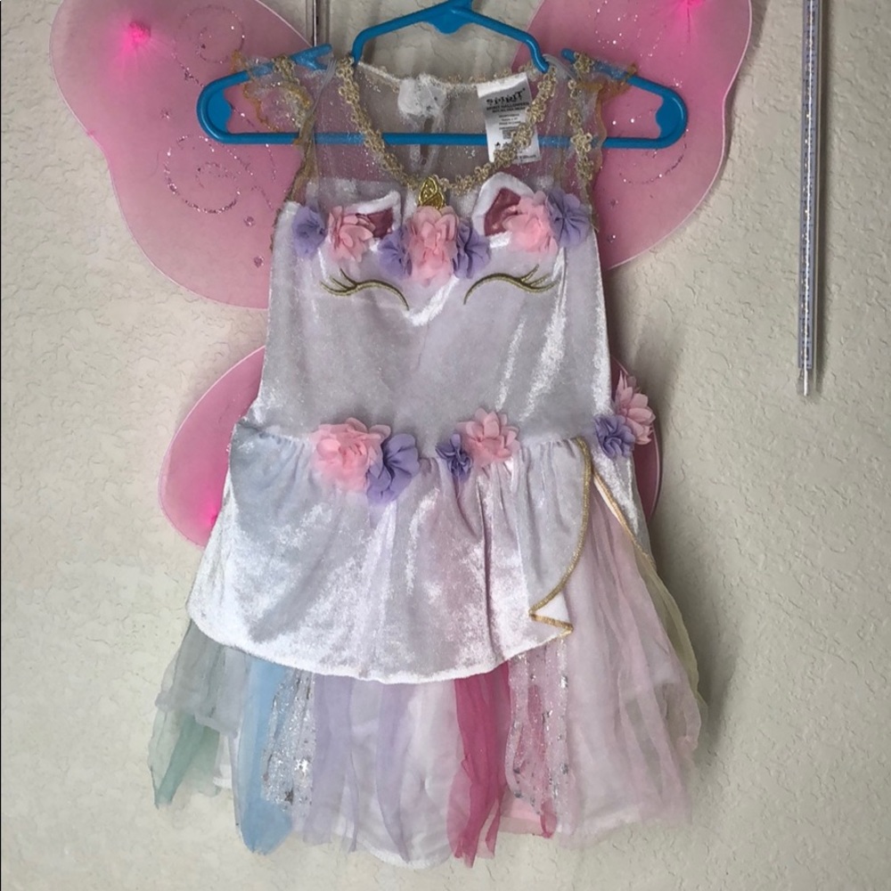 Girls Unicorn Princess Costume! 2T-Toddlers